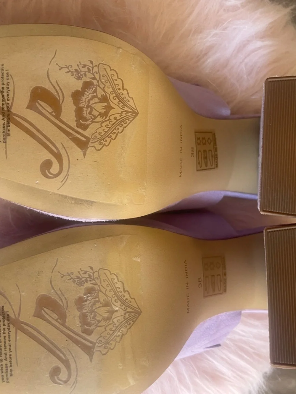 Free People Lilac Suede Platform Mule Heels